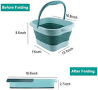 Foot Bath 15L(4 GL) Collapsible Foot Soak Tub with Handle, Foot Spa Bath Massager Foot Soaking for Dry Cracked Feet, Plastic Foot Bucket