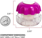 EZY DOSE Crush Pill, Vitamins, Tablets Crusher and Grinder, Effortlessly Crushes Medications into Fine Powder, Features Storage Compartment, Durable, Easy-to-Use Design, Purple, Small, BPA Free