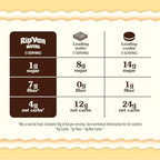 Rip Van Vanilla Keto Wafer Cookies, Healthy Vegan Snack, Non GMO, Low Carb, Low Sugar (1g), Low Calorie, 16 Count