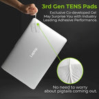 AUVON TENS Unit Replacement Pads Combination Set, 20 Packs Multiple Sizes Electrodes for TENS Unit, Reusable and Latex Free Pigtail TENS Pads for Multiple Pain Relief, 2mm Connector
