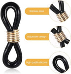 40Pcs Eyeglass Chain Connector, Glass Holders for Women Eyeglasses Sunglasses Stylish Accessories Around Neck Chain Anti Slip Straps(Rubber Zinc Alloy)