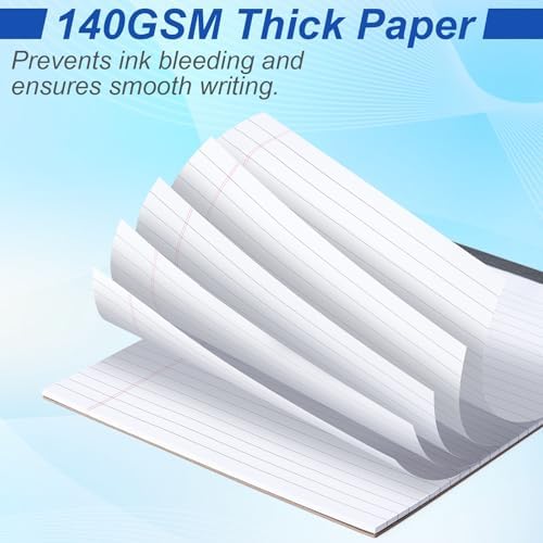 3 Pack Legal Pads 8.5 x 11, Notepads 8.5 x 11 Inch, 30 Sheets/Pack,White Note Pads Clear Print Writing Pads,Wide Ruled Legal Notepads,Lined Paper Pads,Sturdy Back for School,Home,Office,Business