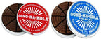 Dark Chocolate and Milk Chocolate SCHO-KA-KOLA with natural Caffeine from Cocoa, Cola-Nut-Powder and Coffee 2 tins x 100 g/Germany