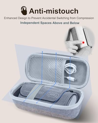 Hard Carrying Case for Withings BPM Connect Blood Pressure Monitor, Travel Storage Case for Withings Digital Blood Pressure Cuff Machine, BP Monitor Hard Shell, Gray Case Only