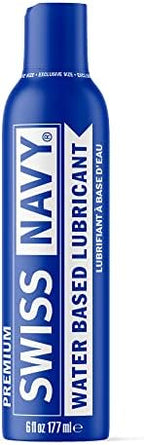 SWISS NAVY Toy & Body Foaming Cleaner 1.6oz and Premium Water-Based Personal Lubricant 6oz