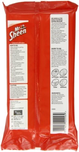 Mr Sheen Ultra Effective Wipes Spring Meadow, Pack of 10