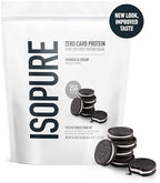 Isopure Zero Carb 100% Pure Whey Isolate Protein Powder, Gluten Free, With Vitamins, Cookies & Cream, 25g Protein Per Serving, 1 Lb, 15 Servings (Packaging May Vary)