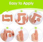 Thumb Support Tape for Arthritis, Hand Brace for Arthritis Pain and Support, 15 Sheets (30Pcs) Elastic Self-Adhesive Thumb Bandage, Trigger Finger Patch for Sport Housework Injury Recovery