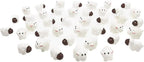 40Pcs White Miniature Sheep Figurines Mini Herd of Sheeps Figure Cake Toppers Moss Landscape Decoration DIY Terrarium Crafts Ornament，Cake and Cupcake Toppers Cake and Cupcake Toppers
