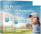 5 Pairs UV Protection Face Patch, Sunscreen Face Patch for Golf Sunscreen Patches, UV Protection, Lifting, Hydrating Sunl Protective Stickers for Summer Outdoor Activities Golf Accessories