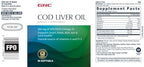 GNC Cod Liver Oil Omega 3 Supplement, 260mg EPA and DHA, Supports Heart, Brain, Skin, Eye and Joint Health, 90 Softgels