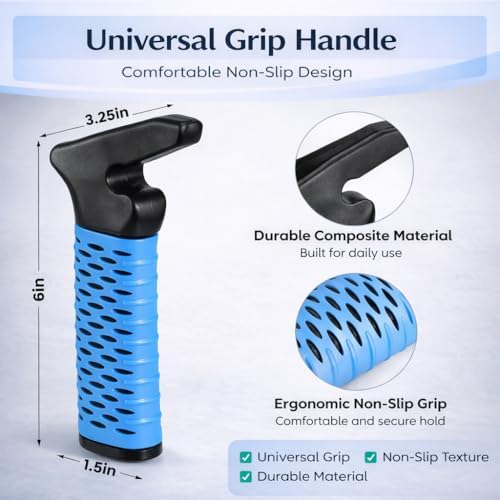 Sock Aid Kit for Seniors – Sock Puller, Leg Lifter Strap & Car Door Handle, Easy On Off Sock Helper, No Bending Dressing Aid for Elderly, Pregnant & Limited Mobility