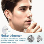 6PCS Manual Nose Hair Trimmer No Battery Required, 360° Rotating Double-Sided Stainless Steel Blade, TSA-Friendly Portable Nasal Hair Cutter for Men & Women 2-in-1 Recortadora De Pelo De Nariz