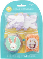 Wilton Easter Bunny and Carrot Cupcake Decorating Kit, 48-Piece Set