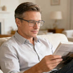 EYECEDAR 5 Pack Reading Glasses Men Ultra-thin Metal Frames Spring Hinges Readers for Men 1.75