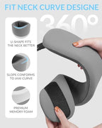 Neck Brace for Neck Pain & Support - Cervical Collar with Soft Nylon-Spandex for Keep Vertebrae Stable & Aligned for Women & Men - Ideal for Sleeping, Working, driving,Neck Injury Recovery
