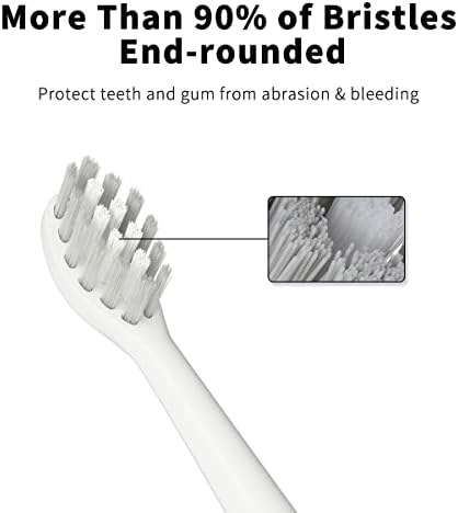 Replacement Toothbrush Heads Compatible with TAO Clean Electric Toothbrush Replacement Heads,5 Pack,White