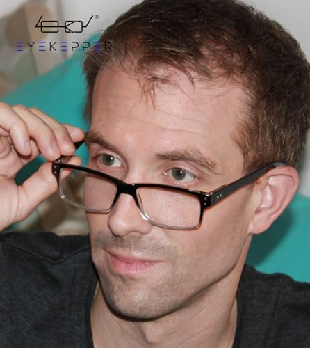 Eyekepper 5 Pack Reading Glasses for Men Includes Reader Sunglasses Spring Hinges Classic Cheater Glasses +0.50