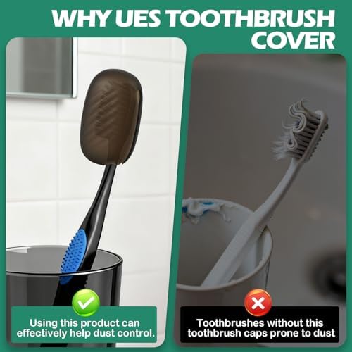 6 Packs Silicone Toothbrush Covers, Tooth Brush Cover Cap for Electric & Manual Toothbrush Heads