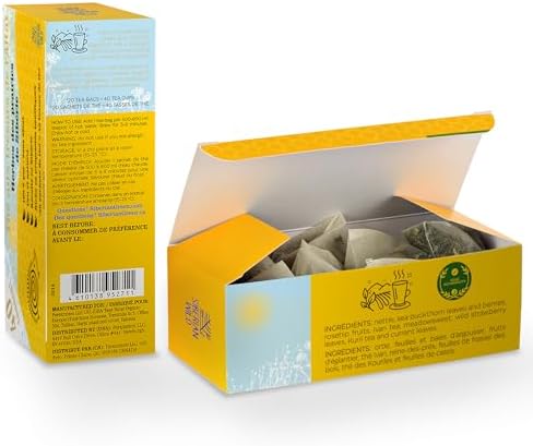 Siberian Wild Altai Treasure Tea – Siberian Meadow Herbs – Caffeine-Free Natural Herbal 20 Teabags with Rosehip, Nettle, Sea Buckthorn Leaf Berries, Ivan, Meadowsweet, Strawberry Leaf, Kuril Tea, Black Currant Leaf