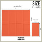 Party Solids Orange Dinner Napkins Disposable 8" x 4" Folded - 40 Pcs 2 Ply Orange Napkins Disposable Paper Guest Towels for Bathrooms, Dinners, Everyday Parties & Party Supplies