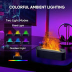 YALEDI Essential Oil Diffuser, Fireplace Flame Fire Oil Diffuser, 150ml Ultrasonic Cool Mist Aromatherapy Humidifier, Scent Aroma Diffuser with 7 Colors Light, Timer & Auto-Off for Home, Room (Black)