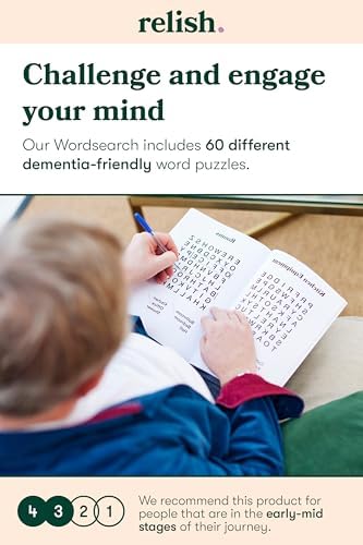 Relish Large Print Word Search – Dementia Activities for Seniors, Products & Gifts for Seniors and Elderly