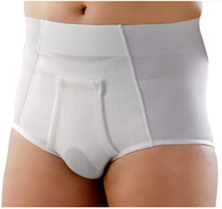 Inguinal Hernia Brief Slip Girdle for Sports - High Cut Ref.316 Size 7 101-105 cm. (inch. 39.5"-41.5")