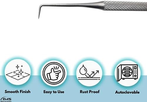 Professional Dental Tartar Scraper Tool Oral Picks to Remove Calculus from Teeth, Plaque Remover, Tooth Scraper for Oral Hygiene Care Made of Stainless Steel (EXP #90)