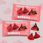Snackivore Hershey Kisses Strawberry Filled Pack of 2 x 9oz Bags. Strawberry Hersheys Kisses Bulk