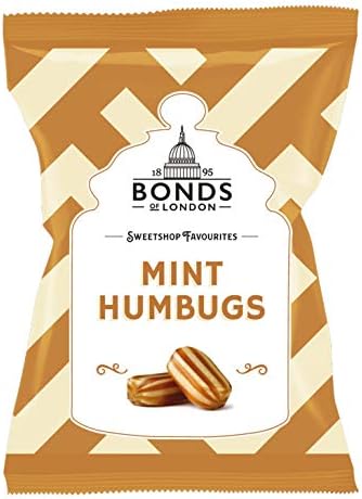 English Mint Humbugs Imported from The UK England The Very Best of British Mint Hamburgs British Candy Sweets - Set of 2
