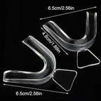 4PCS Dental Trays for Whitening Teeth Thermoplastic Teeth Whitening Mouth Trays Tooth Mouth Guard Whitening Teeth Trays with Case Mouth Guard Care Oral Hygiene Tooth Tool
