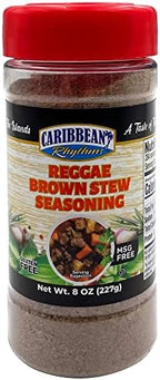 Caribbean Rhythms Reggae Brown Stew Seasoning, 8 oz.