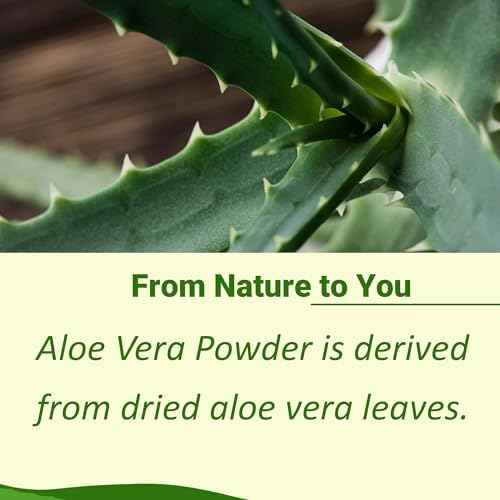 minature 100% Aloe Vera Powder (Aloe Barbadenis) 227g (8 oz)| Pure Aloe Vera Leaf Powder