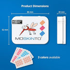 Moskinto The Original Mosquito Itch Relief Patches for Kids & Adults, Bug Bite Patches Soothe Swelling & Itching, Anti Itch Bug Bite Relief, Suction Tool Alternative, Family Pack, 42 Count