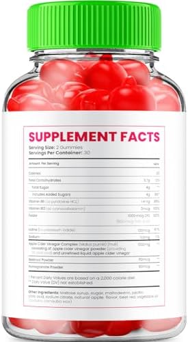 BioXtrim ACV Gummies Supplement - Bio X Trim Keto + ACV Gummies Apple Cider Vinegar 1000MG, Biox Trim Keto Gummies Reviews, Vitamin B12 (1 Pack - 60 Gummies)