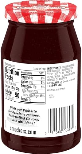 Smucker's Strawberry Jelly, 18 Ounces (Pack of 6)