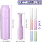 6Pcs Soft Contact Lens Remover Silicone Contact Remover Tool, Contacts Insertion Tool with Cute Storage Box, Contact Suction Cup Remover for Daily and Travel Outdoor Use