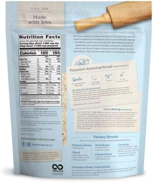 Pamela's Products Gluten Free Bread Mix, 4 Pound