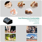 LINGTENG Rechargeable Cordless Foot Massager with Heat, Shiatsu Foot Massager with Cord Remote Control and Roller Massage, Portable for Home/Office Use, Dad Mom Gifts - It Won't Work While Charging