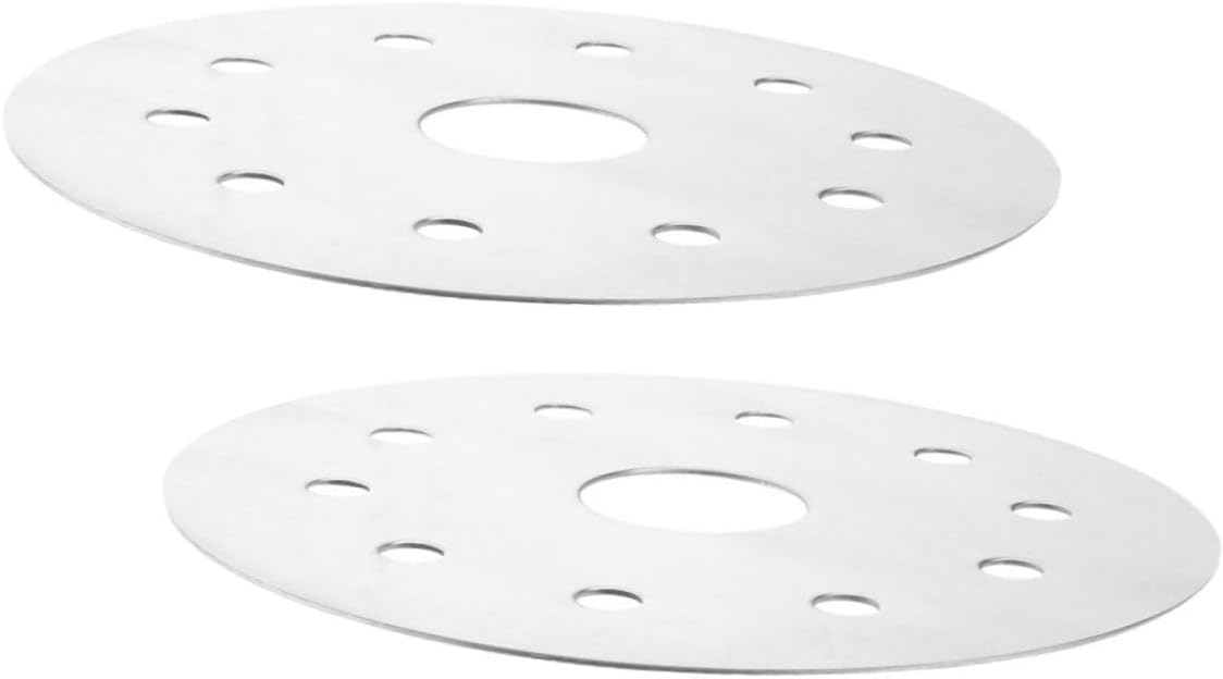 2pcs Stainless Steel Heat Conduction Plate Heat Diffuser Stainless Steel Plate Adapter Induction Cookware Kitchen Accessory Household Heat Conduction Plate Dedicated