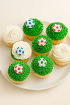 Oasis Supply Edible Soccer Ball Sugar Decorations – 12 Pack | Hand-Painted 1.25" Edible Cake & Cupcake Toppers | Fun Sports-Themed Party Decorations for Birthdays, Game Day & Team Celebrations