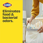 Glad Small Drawstring Trash Bags with Clorox, 4 Gal, Lemon Fresh Bleach, 80 Ct (Package May Vary)