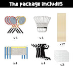 Set of 16,Badminton Theme Centerpiece Sticks,Boy Kid Birthday Table Toppers,Badminton Lovers Party Decorations, Sports Party Happy Birthday Cake Picks for Sportsman.
