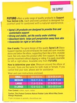 Futuro Comfort Lift Elbow Support, Large (Pack of 2)