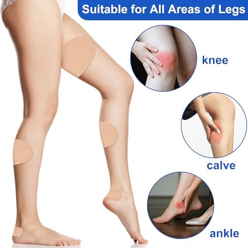Inner Thigh Anti Chafing Patches 10 Pcs Thigh Friction Tapes Chafing Prevention Rub Pads Women Girls - Light Skin Tone