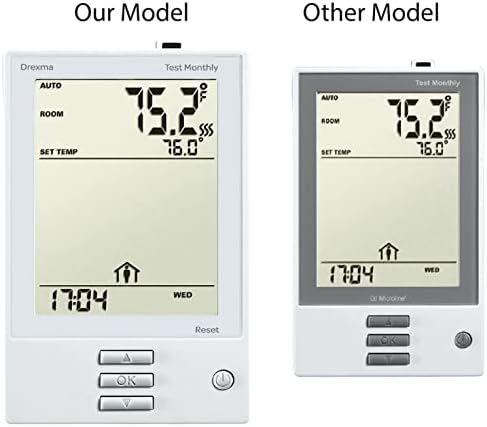 WarmAll White UDG Electric Radiant Floor Heating Programmable Thermostat with Floor Sensor Included