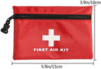 Mini First Aid Kit Empty, Travel Empty First Aid Kit Pouch Bag for Emergency at Home, Office, Car, Outdoors, Boat, Camping, Hiking(Bag Only)