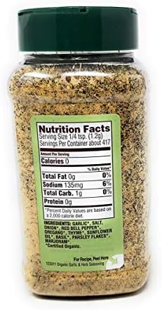 Spice Islands Organic Garlic & Herb Seasoning 17.6oz