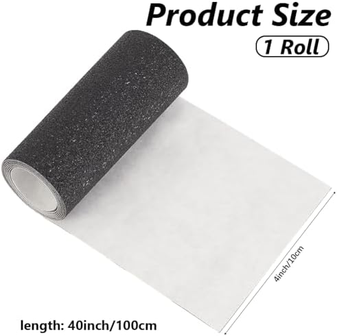 CRASPIRE 39.37 x 4 Inch Shoe Sole Protector Roll Shoe Sole Adhesive Tape Black Non Slip Self Adhesive Texture Lattice Bottom Shoe Cover Pads Stickers for High Heels Shoes Outdoors Protector